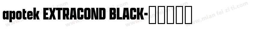 apotek EXTRACOND BLACK字体转换